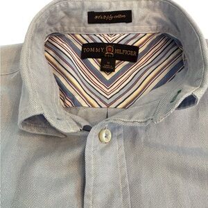 Tommy Hilfiger Golf Light Blue Button Down Shirt Men’s Size M